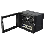Carbon Fiber 2 Watch Winder with Touchscreen Control