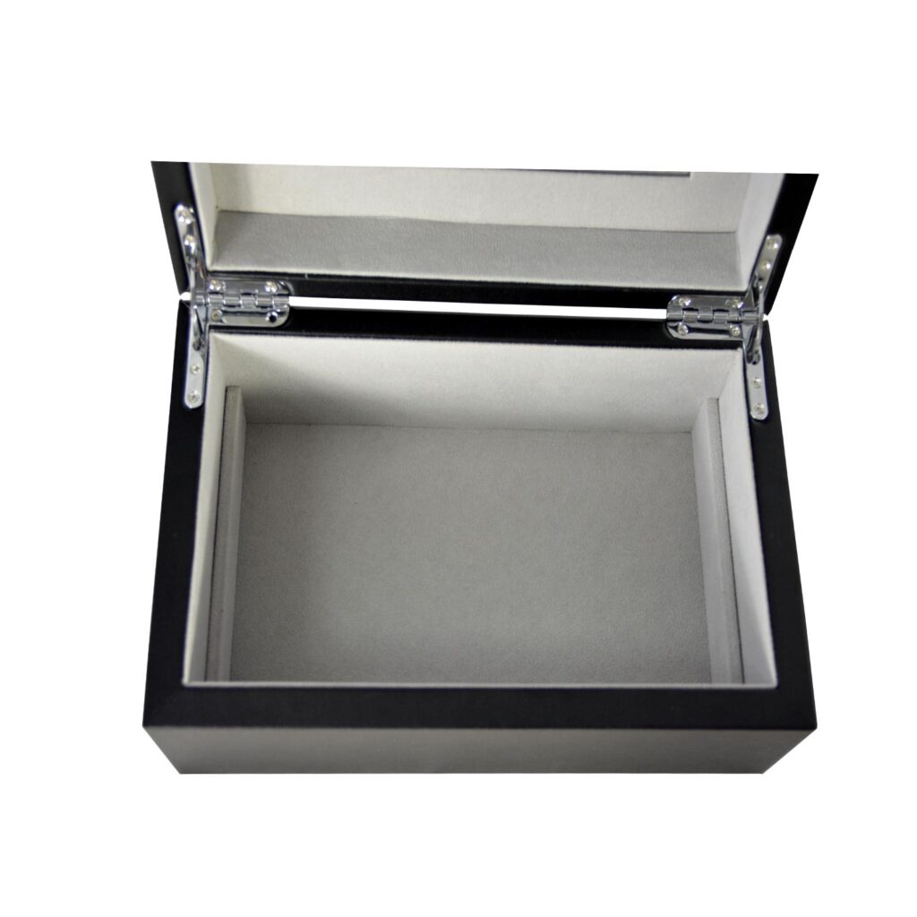 Black PU Leather Jewelry Box~GC02-JB-02BG