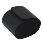 Crossed Grain Black 1 Slot Watch Roll