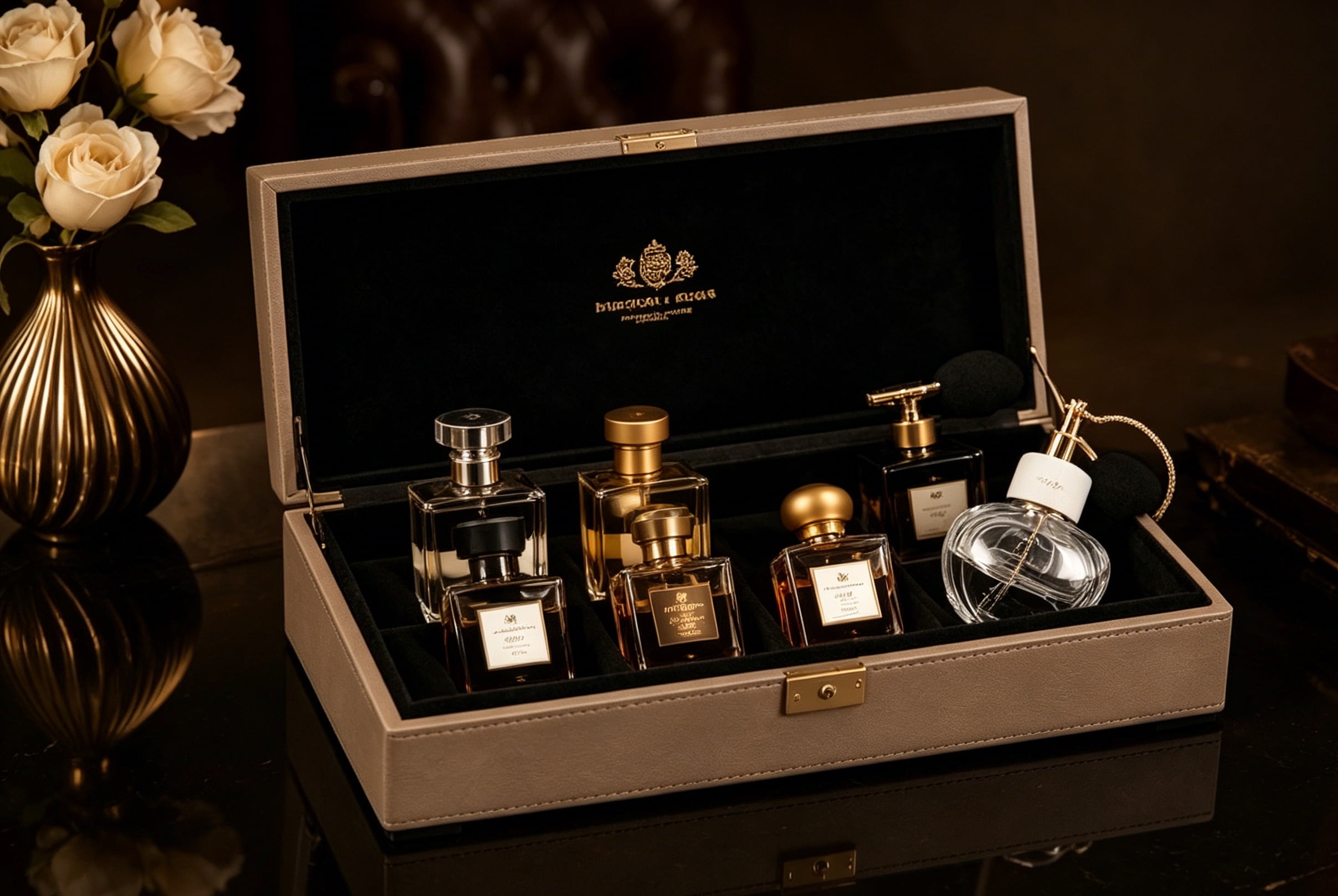 Pen and Perfume Case -- luxury gift packaging