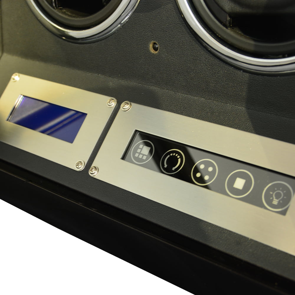 Carbon Fiber 2 Watch Winder with Touchscreen Control
