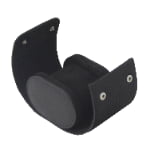 Crossed Grain Black 1 Slot Watch Roll