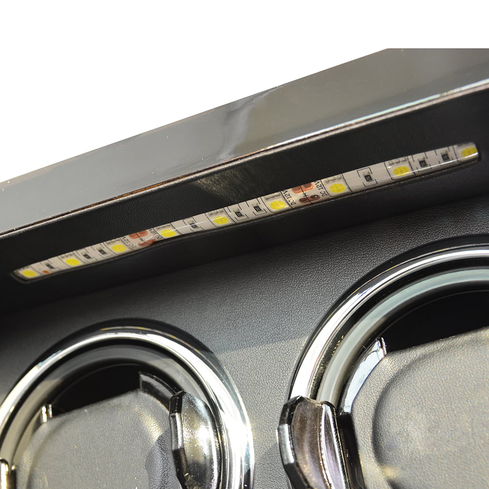 Carbon Fiber 2 Watch Winder with Touchscreen Control
