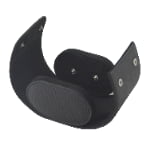 Crossed Grain Black 1 Slot Watch Roll