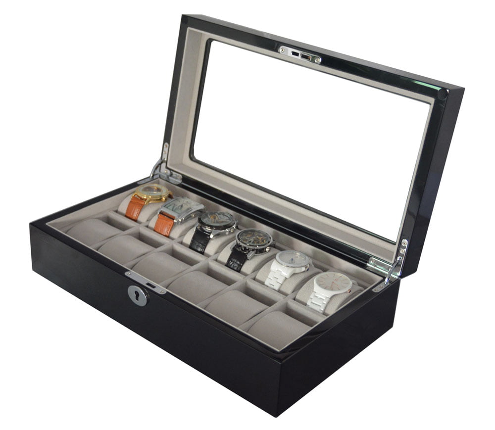 Glossy 12 Slots Watch Case~GC02-LG3-12BH