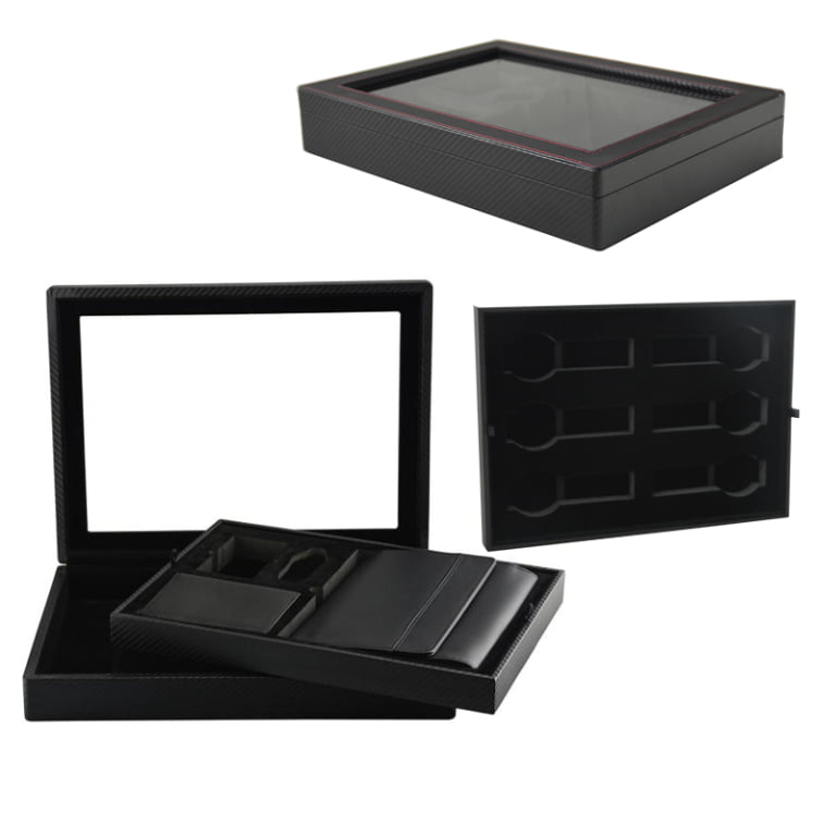 Car Carbon Double-layer Organizor Case