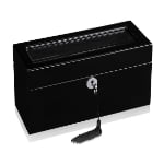 Black High Gloss 5 Watch Case with Secret Cabinet