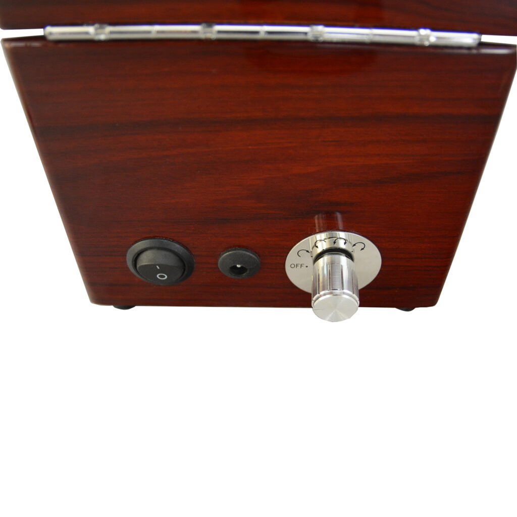 Single mahogany with beige 1+0 watch winder GC03-S104AW