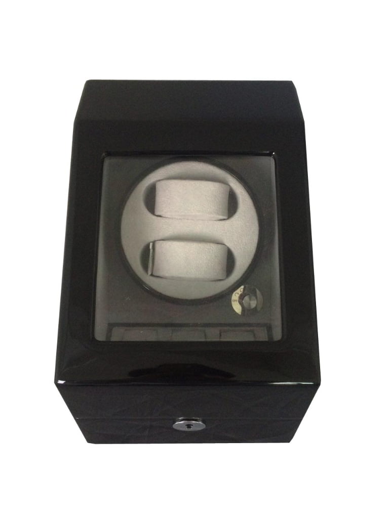 Single Watch Winder with 2 Winding Positions and 3 Storage Slots