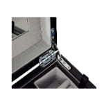 Black PU Leather Two Layers Jewelry Box