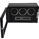 Black 3 Slots Touch Screen Watch Winder with Fingerprint Lock