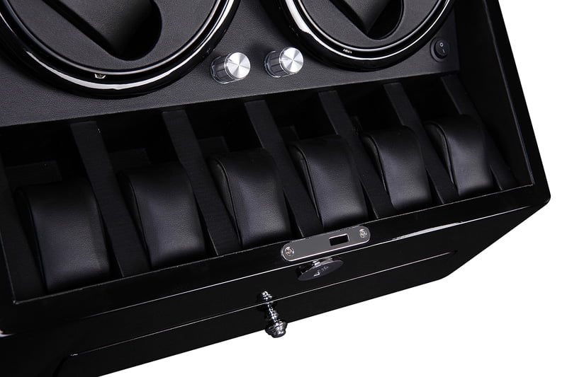 Double Watch Winder 4+6 with Drawer