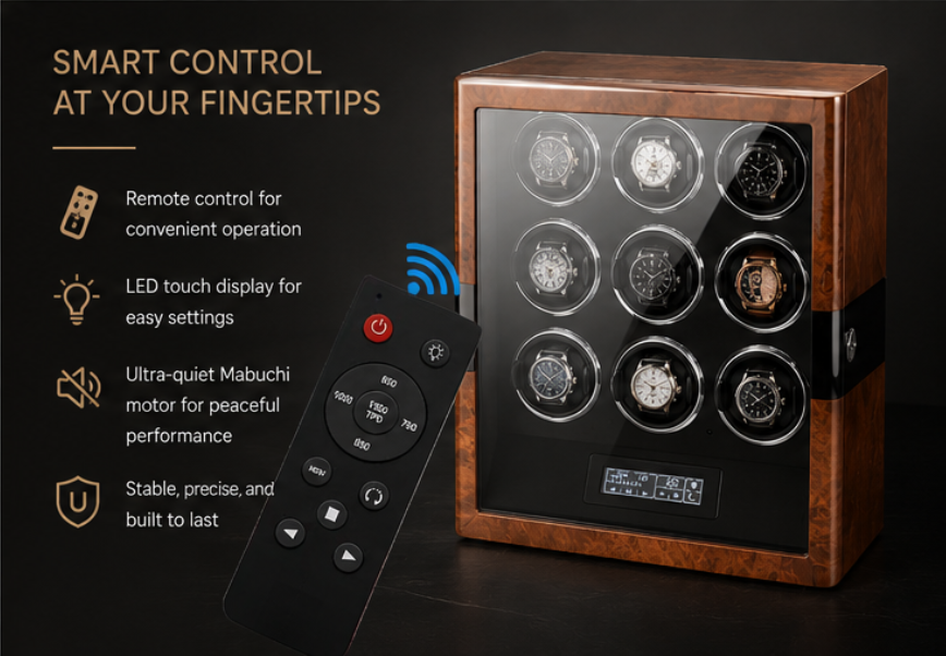 Choosing a Safe and Reliable Watch Winder A selection of premium watch winders, showcasing various designs and quality materials