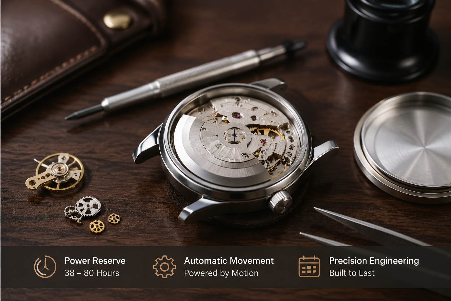 gears inside a watch movement