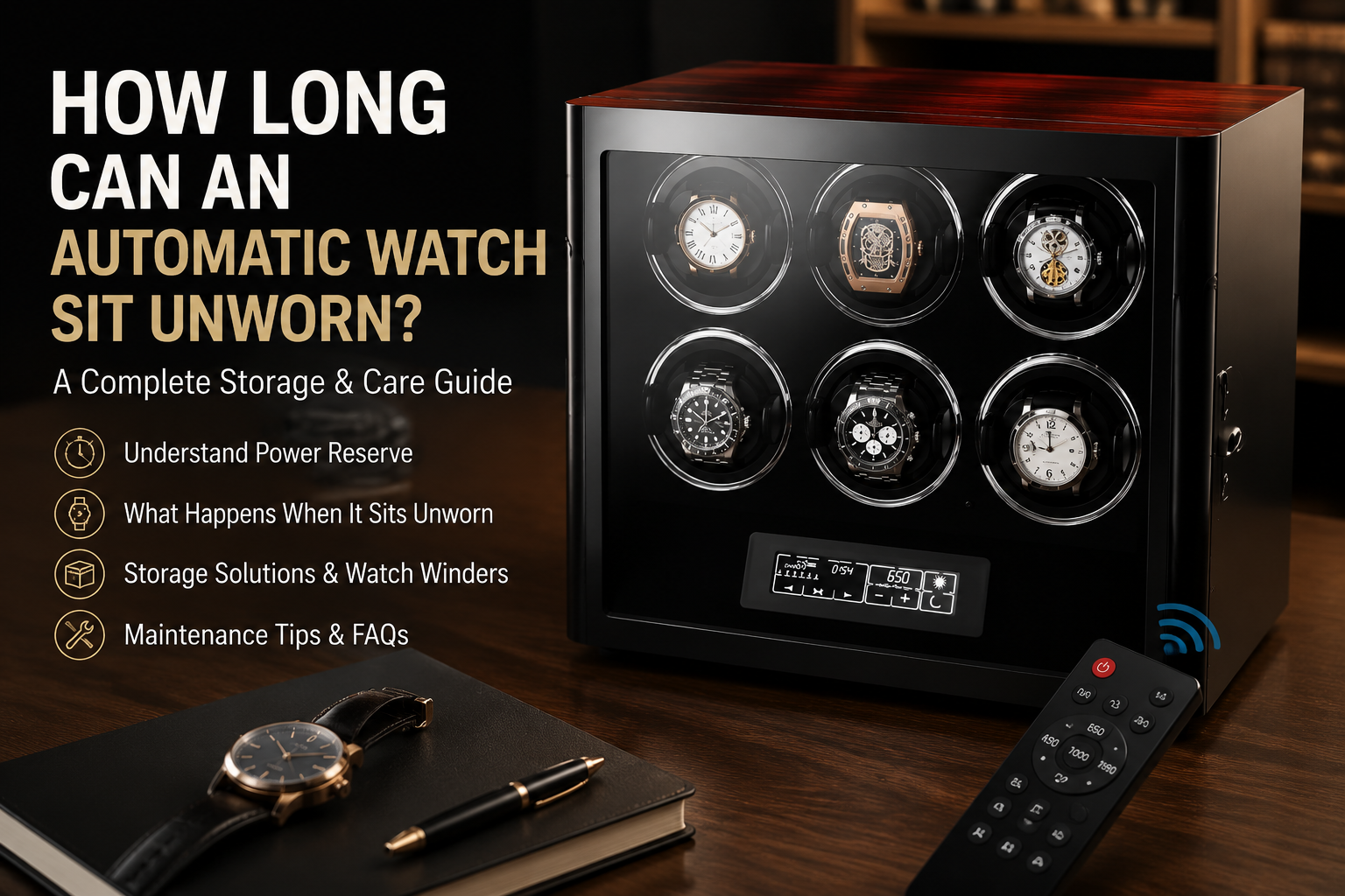 watch movement showing mainspring and rotor