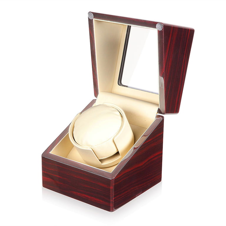 Single ebony with beige 1+0 watch winder GC03-S104EW