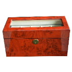 Camphor Wood Grain 5 Watch Case with Secret Cabinet