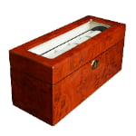 Camphor Wood Grain 5 Watch Case with Secret Cabinet