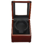 Single mahogany with black 1+0 watch winder GC03-S104AB