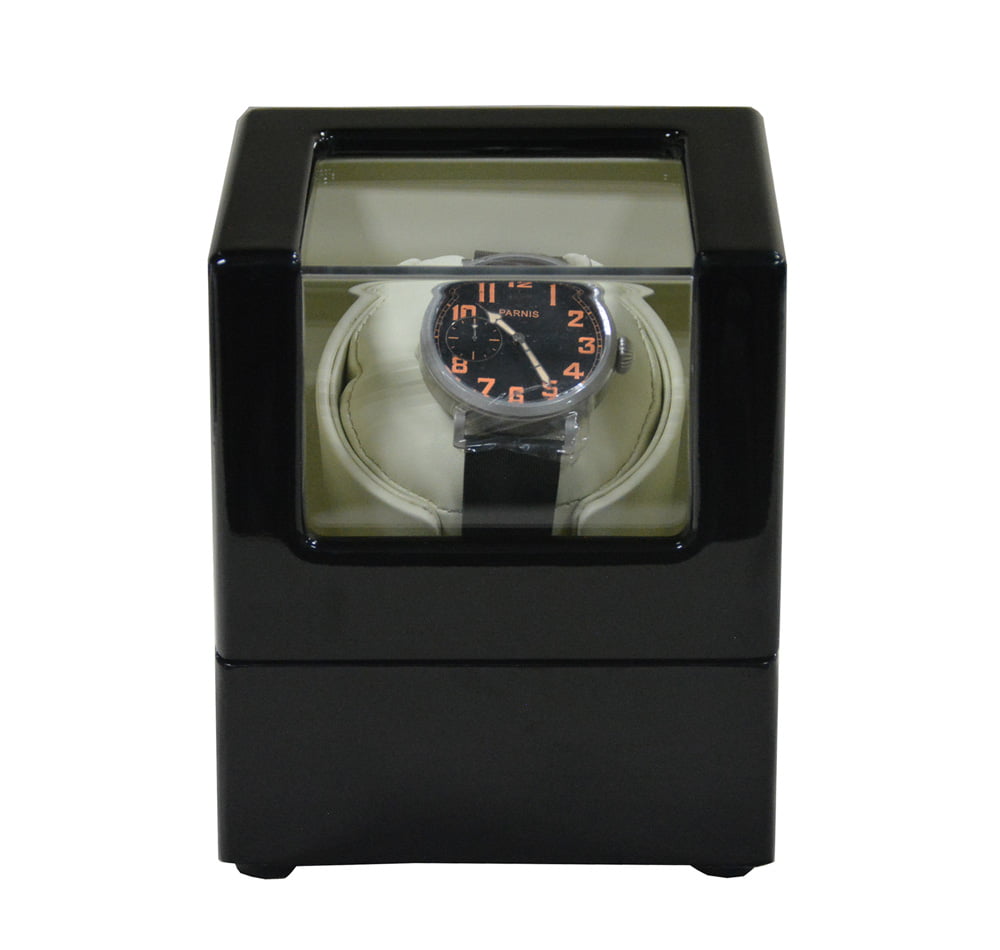Single black with beige 1+0 watch winder GC03-S104BW