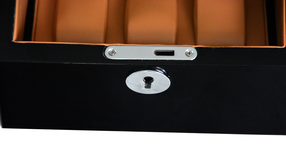 Single black with camel watch winder GC03-S24BC