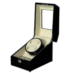 Single Black with White Watch Winder 2+3