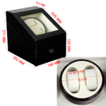 Single Black with White Watch Winder 2+3