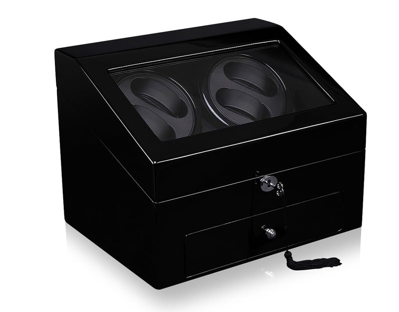 Double Watch Winder 4+6 with Drawer