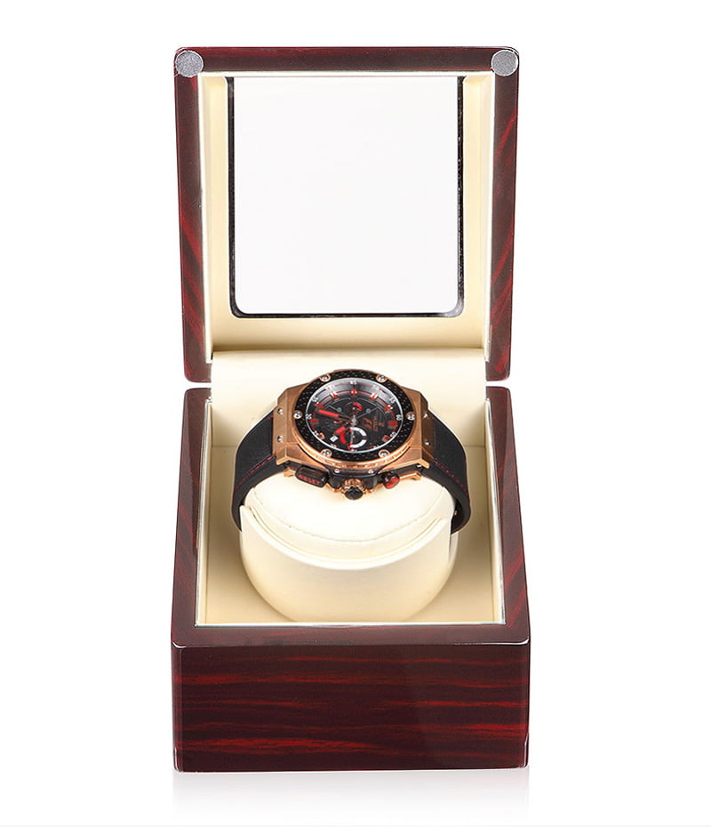 Single ebony with beige 1+0 watch winder GC03-S104EW