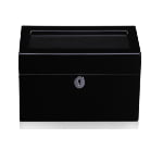 Black High Gloss 5 Watch Case with Secret Cabinet