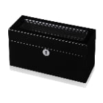 Removable Tray Black 5 Slots Watch Case