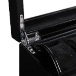 Removable Tray Black 5 Slots Watch Case