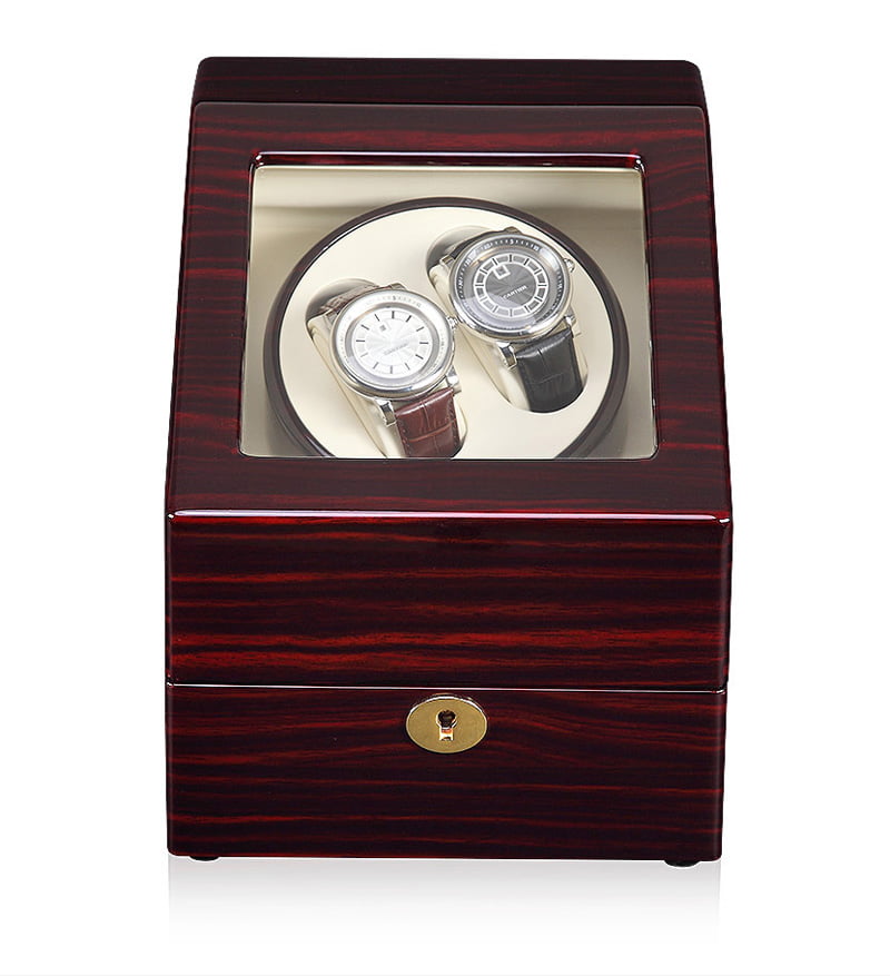 Single Watch Winder with 2 Winders and 3 Storage Slots