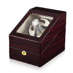 Single Watch Winder with 2 Winders and 3 Storage Slots