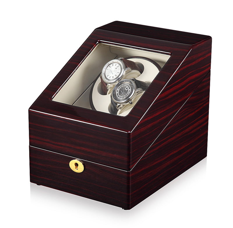 Single Watch Winder with 2 Winders and 3 Storage Slots