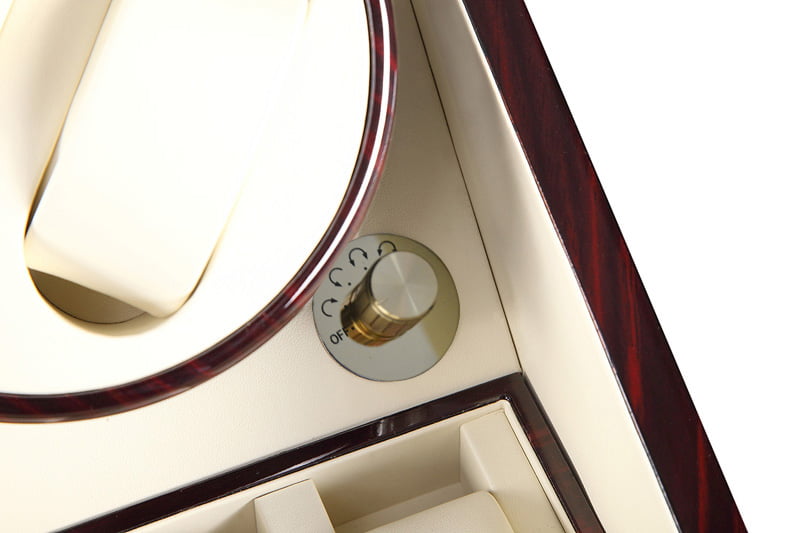Single Watch Winder with 2 Winders and 3 Storage Slots