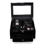 Double Watch Winder 4+6 with Drawer