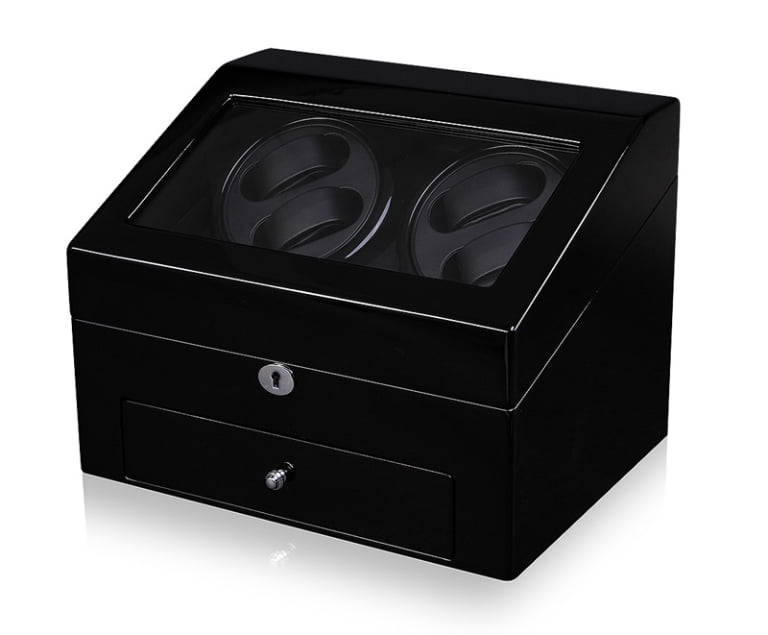 Double Watch Winder 4+6 with Drawer