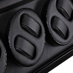 Black Quad Watch Winder 8+0 with Transparent Window