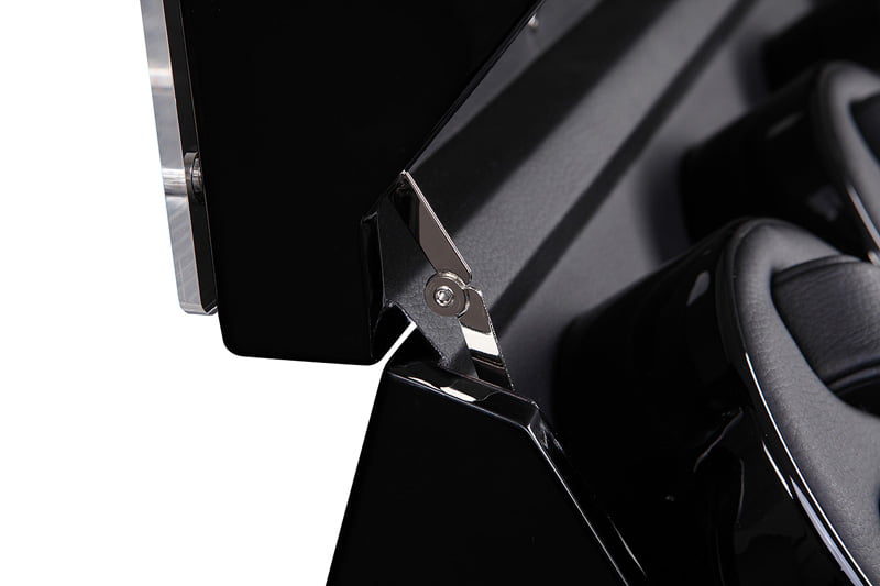 Black Quad Watch Winder 8+0 with Transparent Window