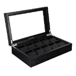 10 Slot Wooden Veneer Watch Case