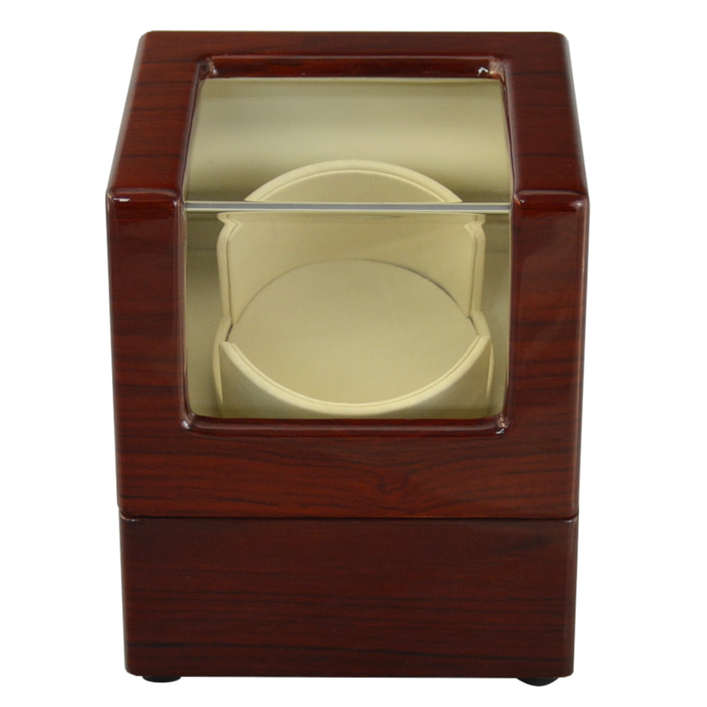 Single Watch Storage Winder Box with Acrylic DISPLAY WINDOW
