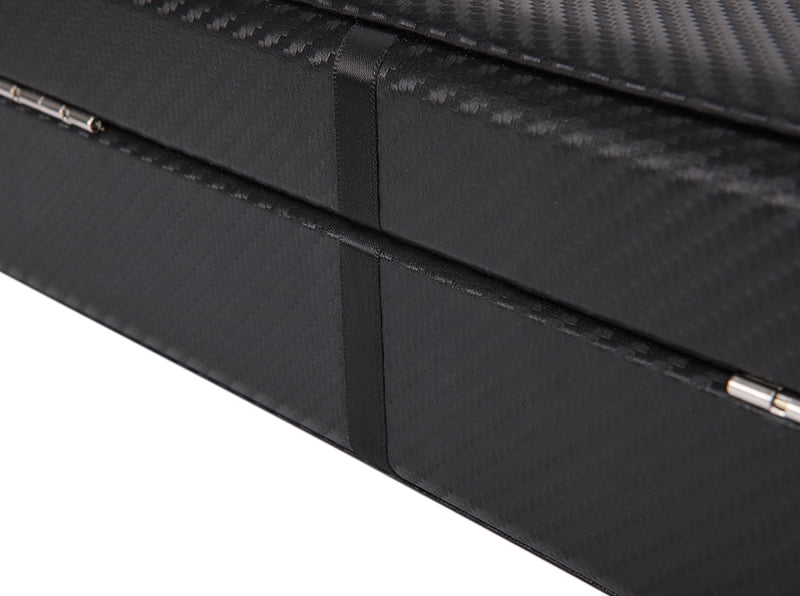 Carbon Fiber 6 Slots Watch Case with Velvet Interior