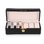 Carbon Fiber 6 Slots Watch Case with Velvet Interior