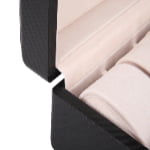 Carbon Fiber 6 Slots Watch Case with Velvet Interior