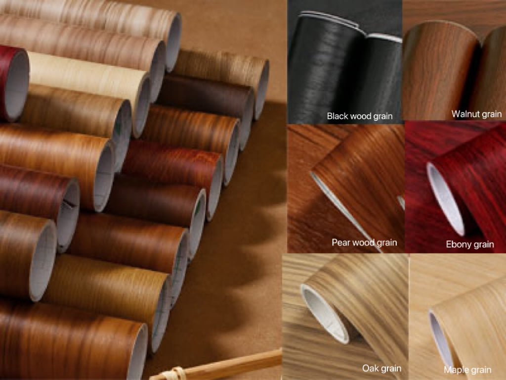 Wood grain finish options