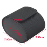 Crossed Grain Black 1 Slot Watch Roll