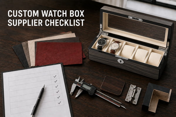 Five-slot custom watch box supplier checklist