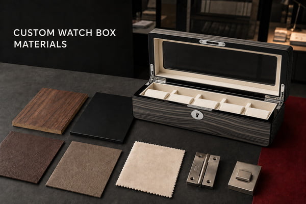 materials for custom watch box manufacturing