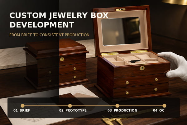 Custom jewelry box sample review